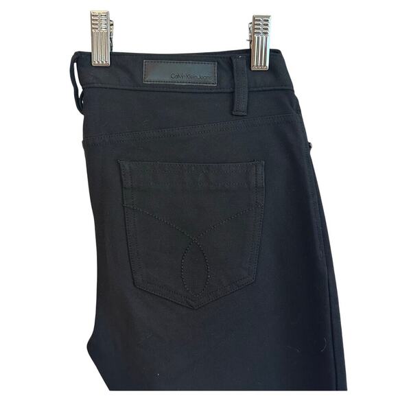 Calvin Klein Tailored Straight Leg Black Stretchy, Jeans, Size 10 - Picture 7 of 10